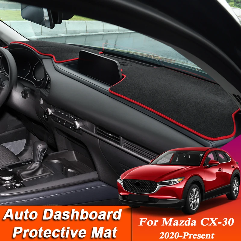 

Car Styling For Mazda CX-30 2020-Present LHD&RHD Dashboard Mat Protective Interior Anti-Pad Shade Cushion Auto Accessory