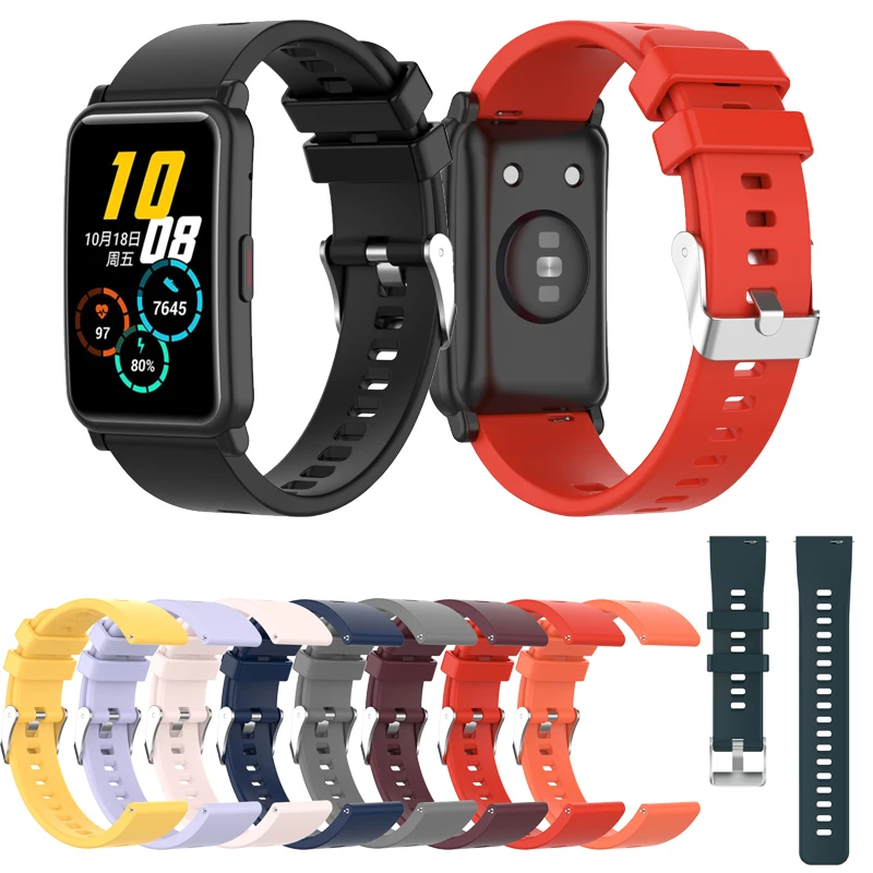 Soft Silicone Strap For Huawei Honor Watch ES Band Watchband For Honor ES Smartwatch Bracelet Replaceable accessories