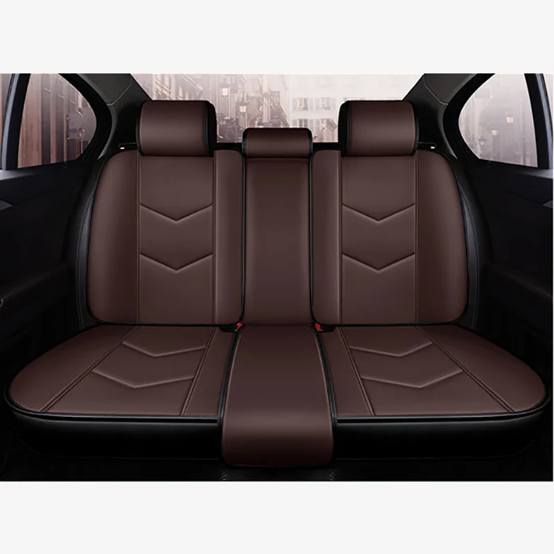 Lot 2 Housse Siège Voiture Universelle Cuir Avant - Compatible Renault Alaskan Captur Clio Etc.