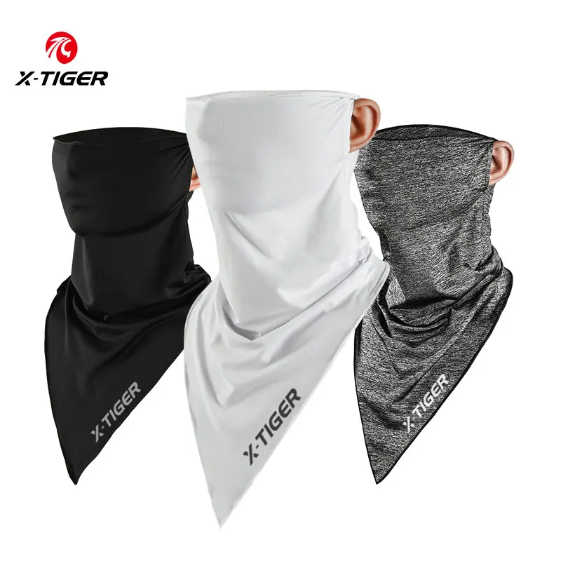 X-TIGER Face Mask Ice Fabric Sport Headband Summer Running Motorcycle Fishing Cycling Equipments Sun Protection Bicycle Bandana