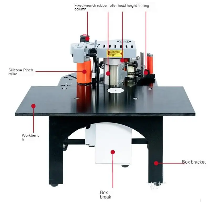 

220V/110V 1200W woodworking portable edge banding machine manual small home furnishing furniture edge banding machine