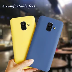 Per La Cassa Del Telefono Samsung Galaxy A6 2018 Samsung A 6 Più A6Plus 2018 A600F A610F Molle Posteriore Del Silicone Casi copertura Fundas Coque