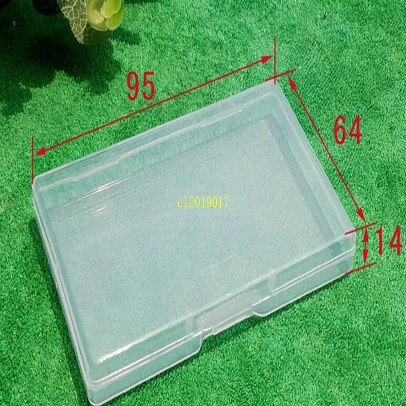 720pcs/lot Transparent Plastic Storage Box Clear Square Multipurpose Display Case Plastic Jewelry Storage Boxes Business card bo