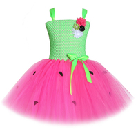 Sweet Strawberry Dress Girl Toddler Princess Dresses Watermelon Cute Costume for Girls Kids Birthday Party Tutus Clothes 1-12Y