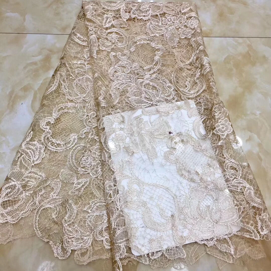 African Sequin Lace Fabric 2021 Women\'s High-quality Embroidery Nigeria Lace Fabric French Mesh Lace Fabric D38371