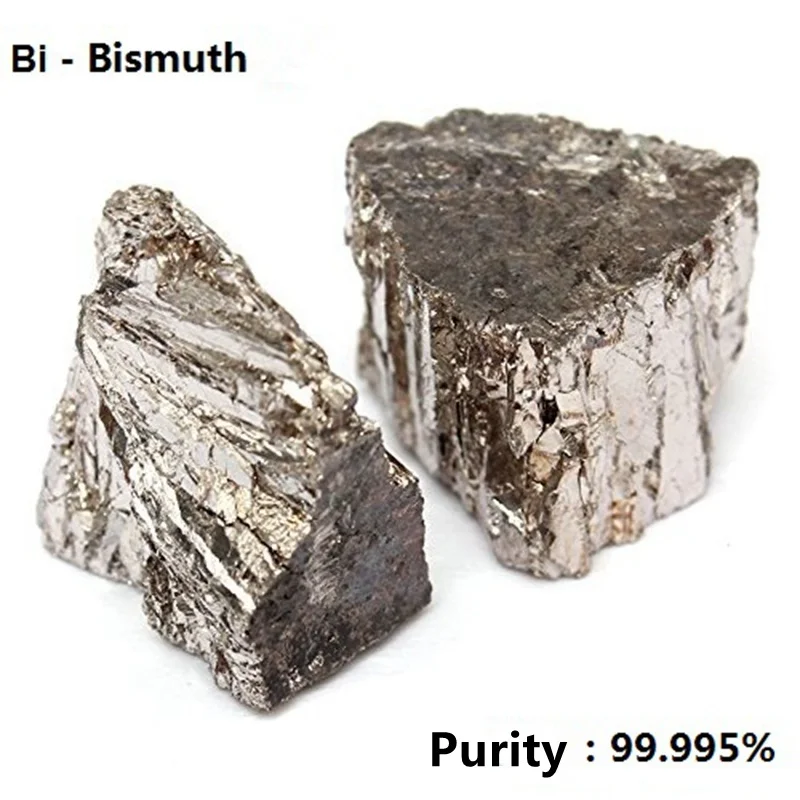 Bizmutowy wlewek metalowy 99.99% czystych kryształów geody dla kryształów bizmutu 1 kg/2.2lb KYY8732