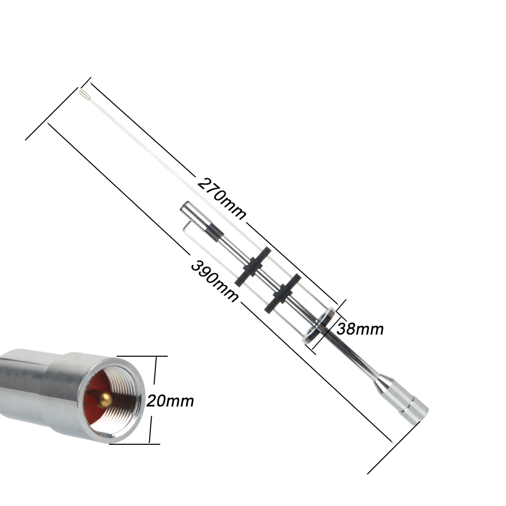 Zwei Weg Radio antenne CBC-435 VHF UHF 145/435MHz Mobile Auto Radio Antenne 3,5 dBi High Gain für mobile Radio PL-259 Stecker