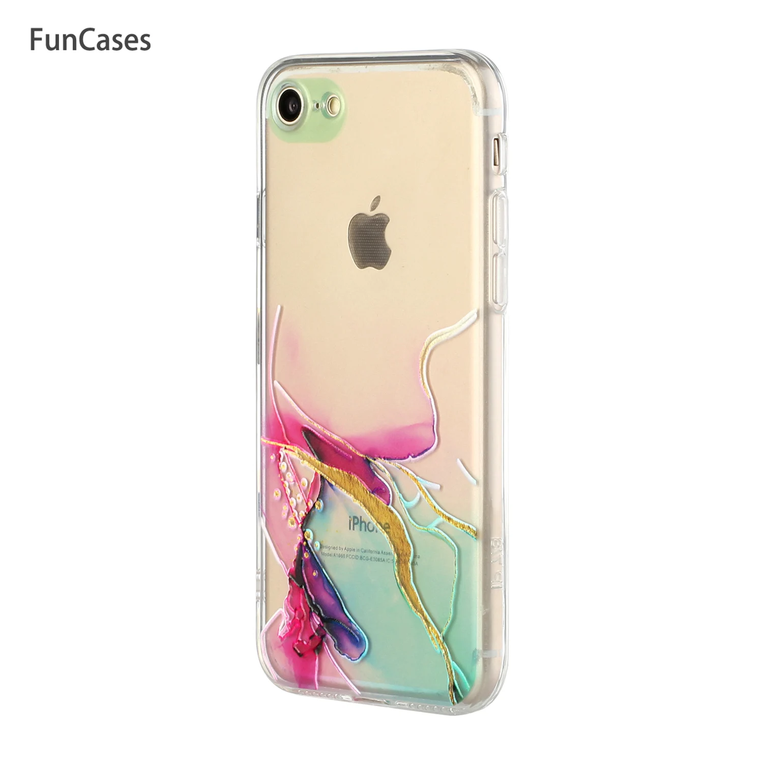 Yellow Soft TPU Cases For carcaso Apple iPhone 6 Casa Phone Pouch Half Wrapped Case Back sFor Apple iPhone 6S Telephone Mobile