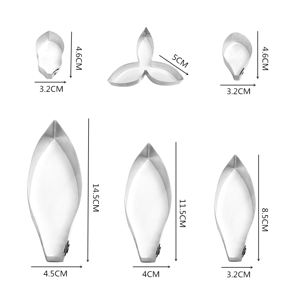 Dendrobium Pulchellum fondant sugar flower cutters baking cake decorations Polymer Clay Cold Porcelain gumpaste tools