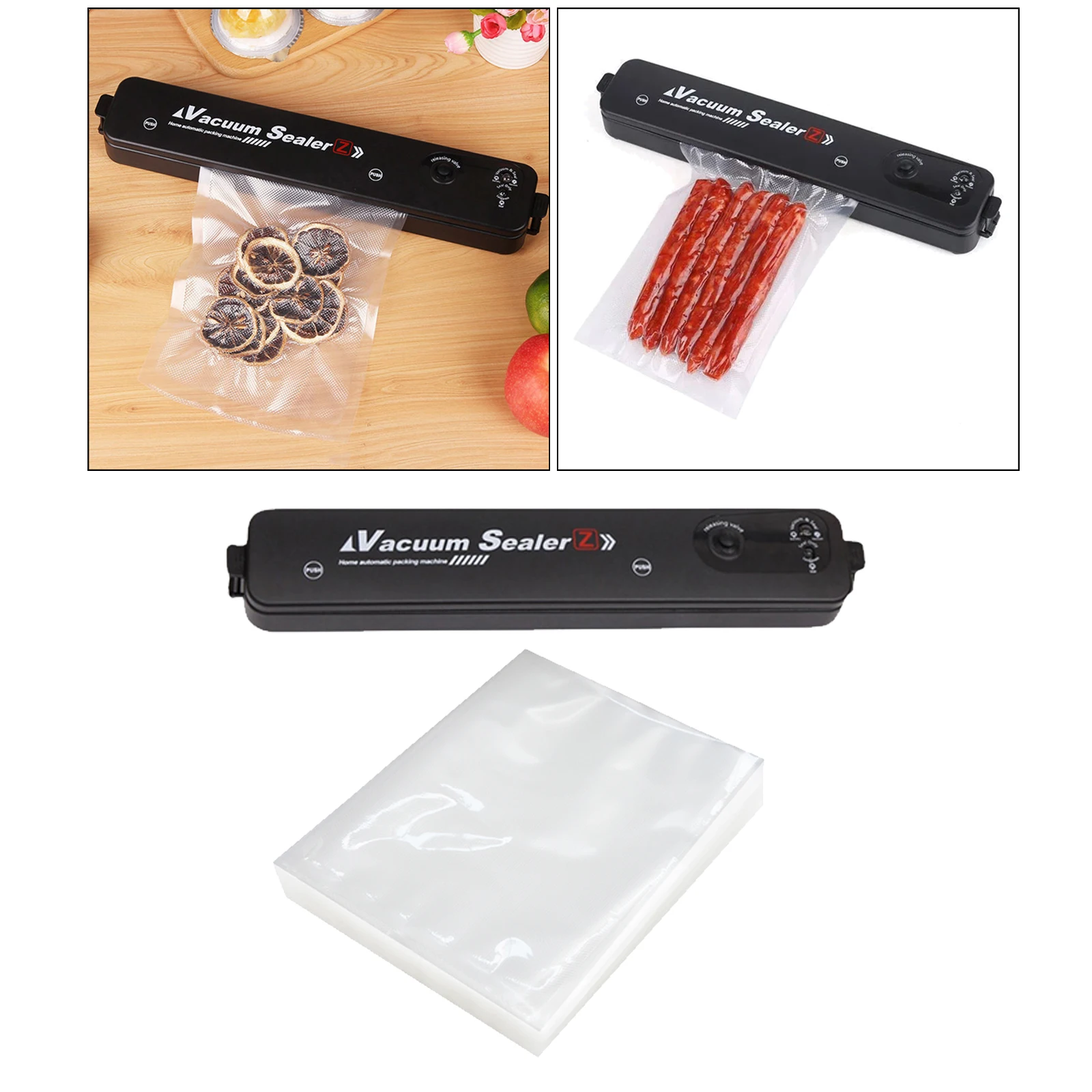 Điện Tốt Nhất Máy Hút Chân Không Dán Miệng Máy Tự Động Hút Chân Không Thực Phẩm Với 10 Chiếc Thực Phẩm Bảo Vệ Túi Hộ Gia Đình Bao Bì Phích Cắm Châu Âu