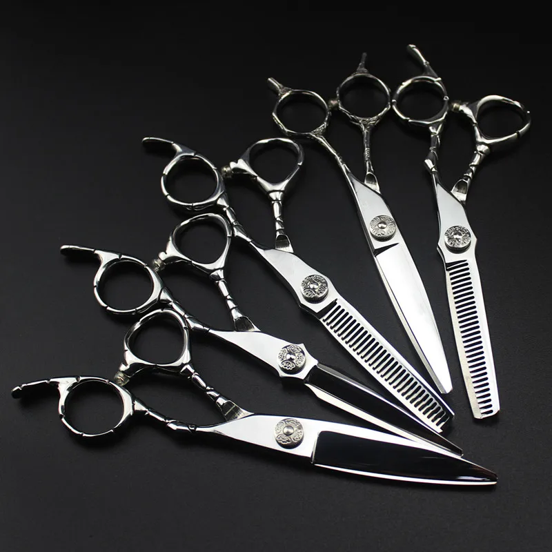 

professional Japan steel 6 '' alligator hair scissors haircut scissor thinning barber hair cutting shears hairdresser scissors