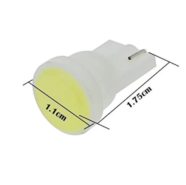 BT03   2X Automobile led width indicator T10 cob ceramic lamp plane instrument lamp 1smd compartment lamp license plate lamp