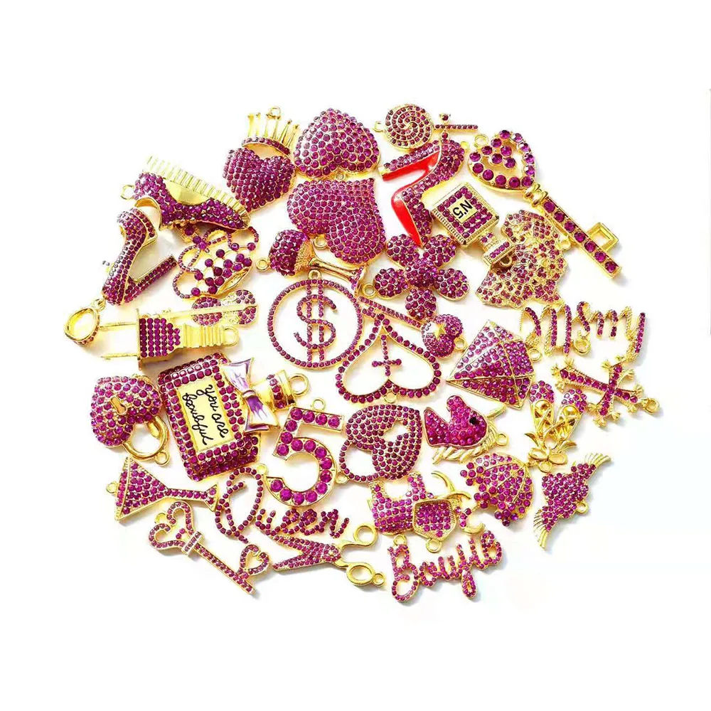 

35Pcs Mixed Delicate Girls Charms Fit For Women'S Diy Jewelry Accessories N2