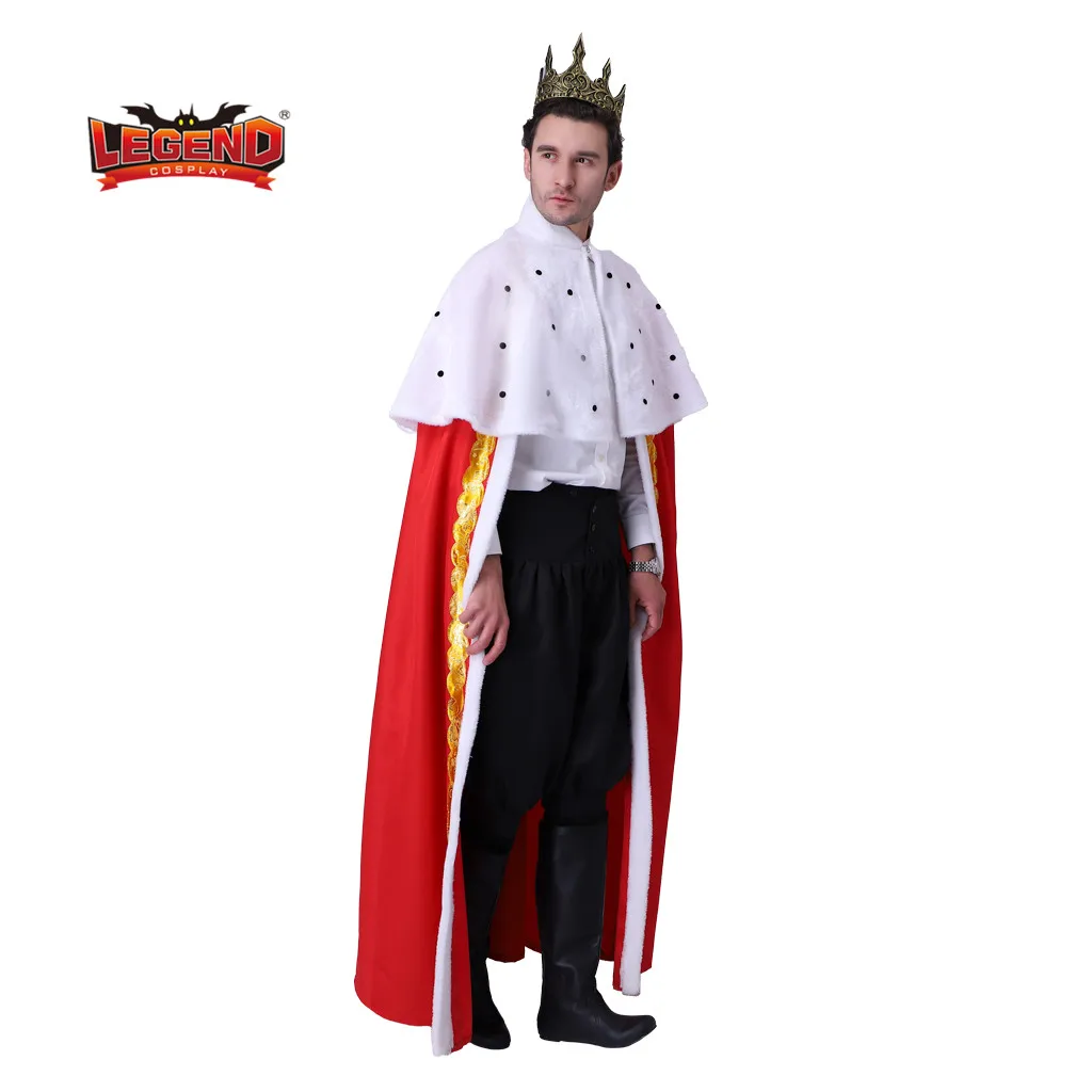 Musical Hamilton Cosplay Costume King George Washington Cosplay Costume Halloween Cape King Queen Regal Robe Robe Costume