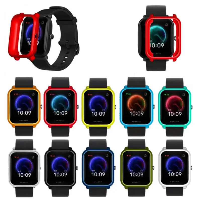 For Amazfit BIP S/Lite/U/ GTS 2 TPU Soft Full Edge Protector Smartwatch Case Shell Frame Mini Watch Protective Bumper Cover