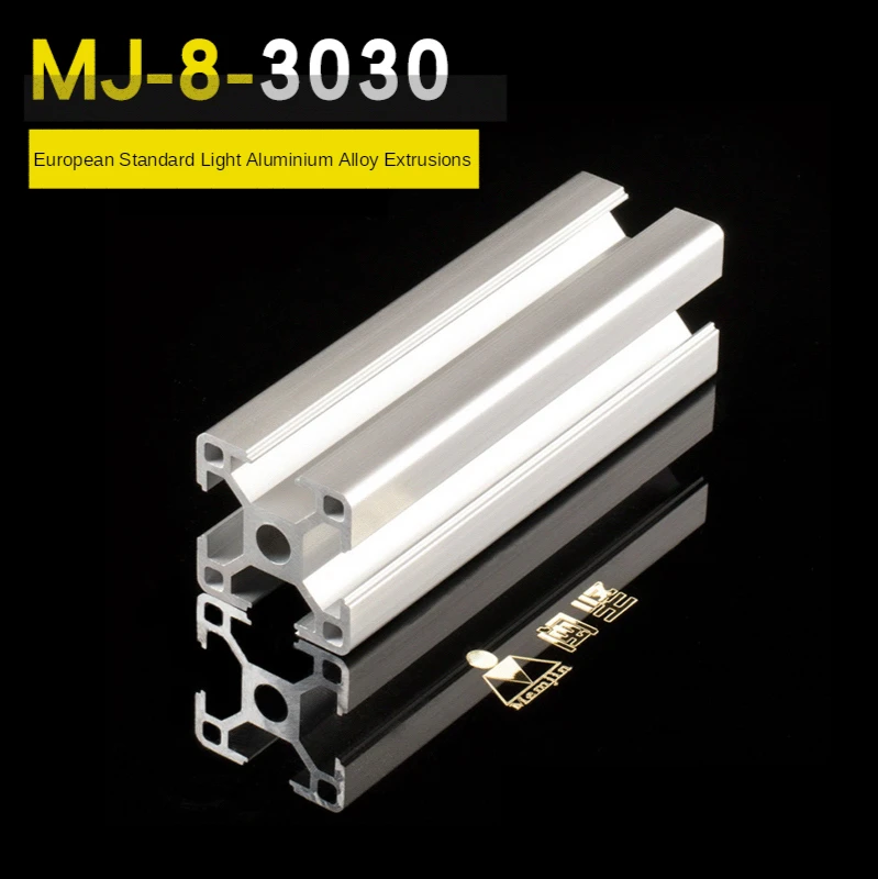 3030 Aluminum Profile Extrusion European Standard Anodized Linear Rail Aluminum Extrusion 3030 Profile for CNC 3D Printer Parts