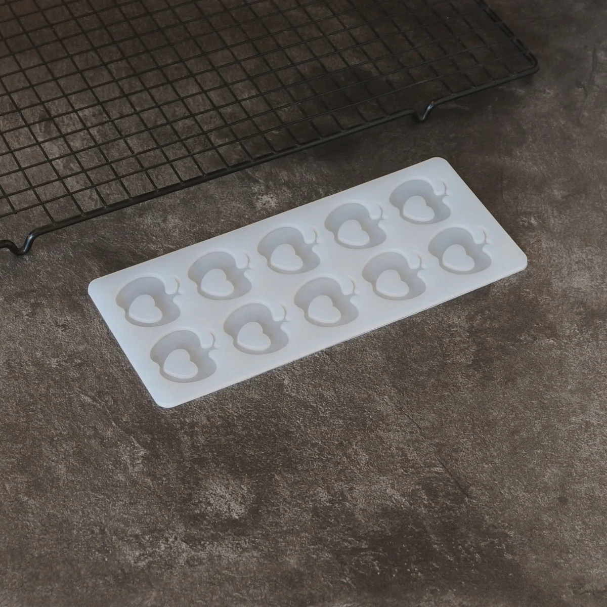 Small Size Apple Shape Silicone Chocolate Mold Cupcake Decorating Transfer Sheet Mould DIY Chocolate Garnish For Dessert