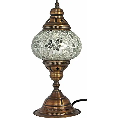 

Table Lamp, Mosaic Lamps, White Glass, Moroccan Lanterns, Turkish Lamp, Bedside Lighting