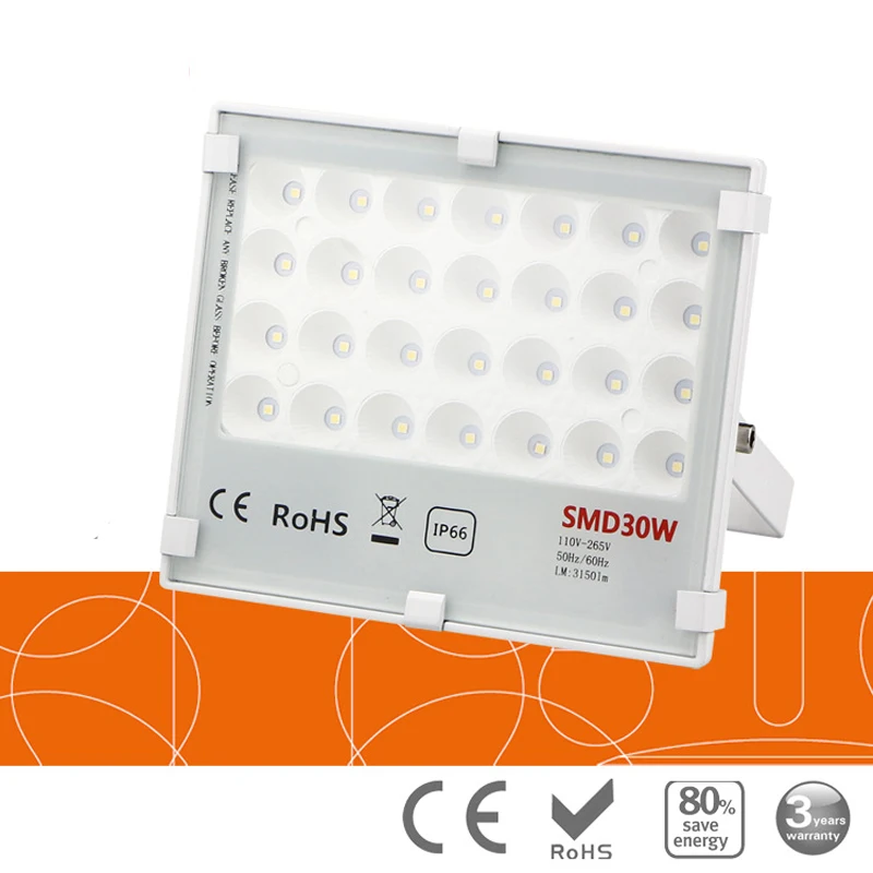 20pcs/lot Untrathin LED Flood Lamp Ip65 DC12v 10w 20w 30w 50W AC85-265V Outdoor Landscape Garden Security Jardin