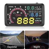 Car HUD Head Up Display OBD Scanner Speed Warn Windshield Projector Fuel Overspeed Warning Elektronische Alarm Diagnostic Tool