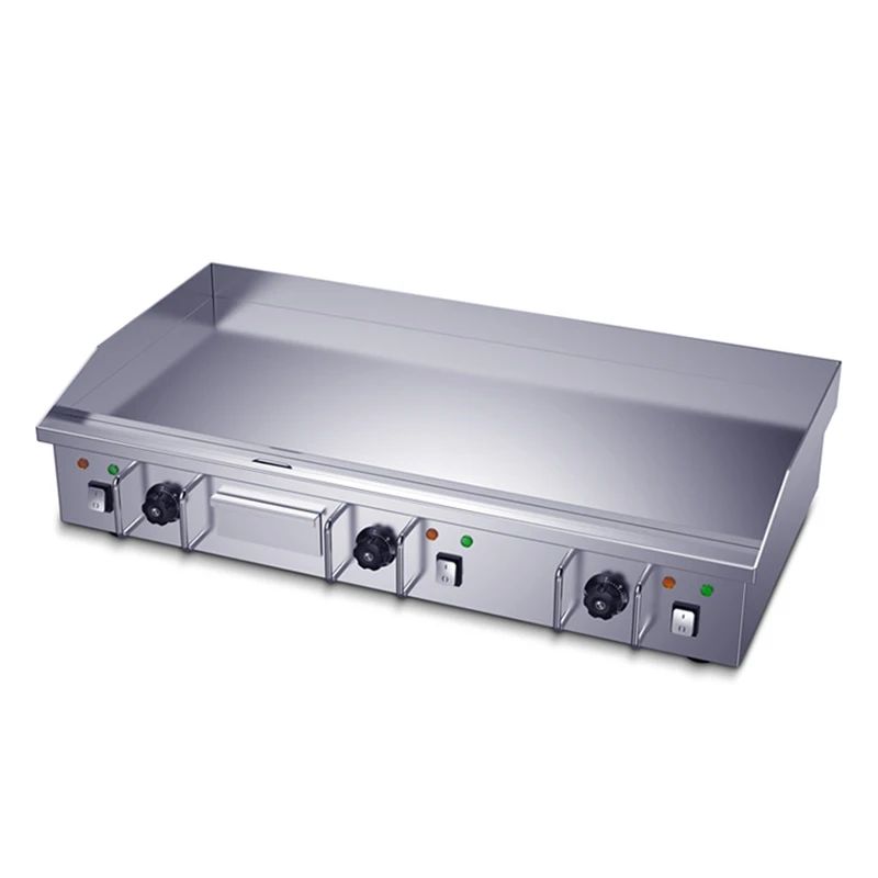 Peralatan Nasi Goreng Wajan Listrik Mie Dingin Panggang Diperpanjang Teppanyaki Besar Teppanyaki Komersial