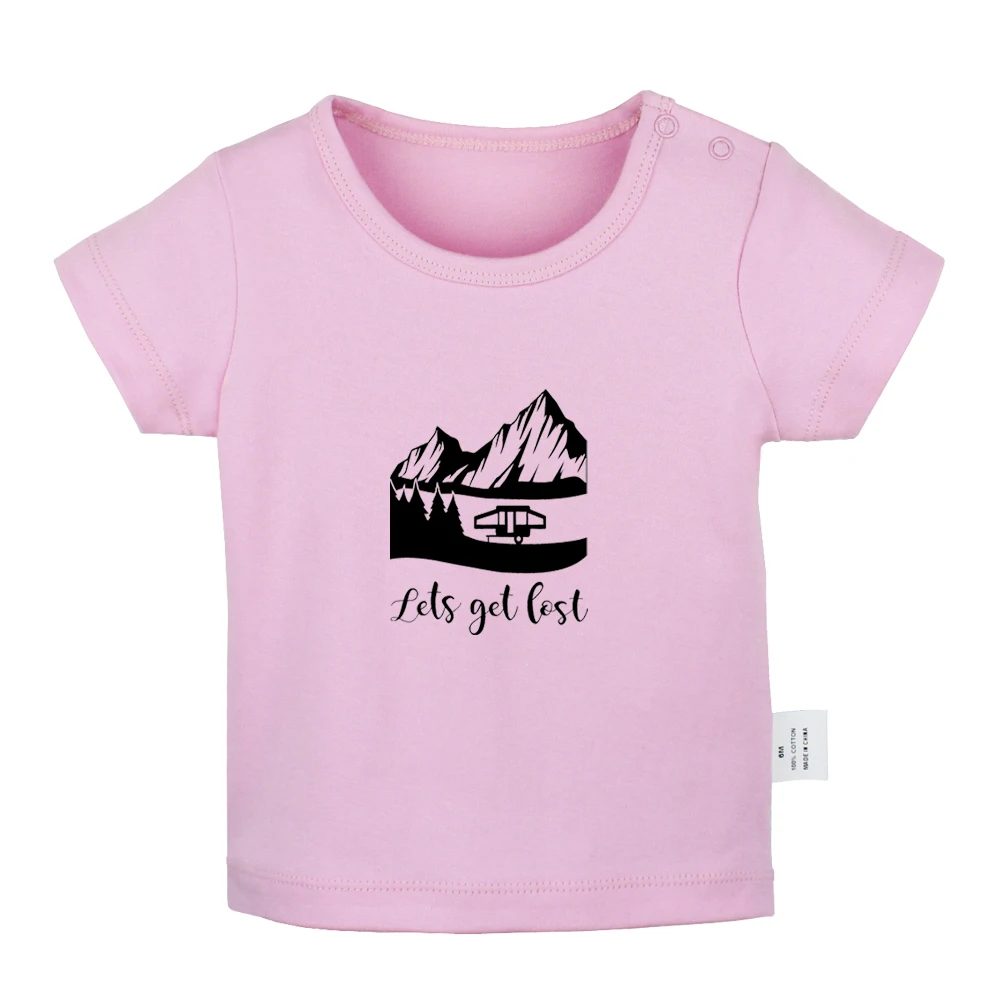 

Let's Get Lost Forest State of Mind I Want To Believe Newborn Baby T-shirts Toddler Graphic Solid Color Short Sleeve Tee Tops