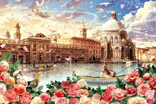 

New Needlework,Cross stitch,Romantic Venice scenery 14CT Unprinted Embroidery kits Arts Cross-Stitching,DIY Handmade Decor