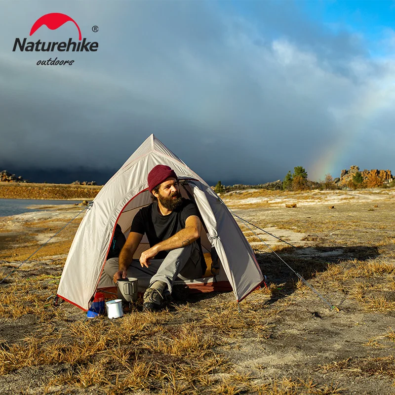 Imagem -04 - Naturehike-tenda Ultraleve para Acampamento ao ar Livre Cloud up Tenda Atualizada Impermeável Caminhadas Viagem Mochila Ciclismo