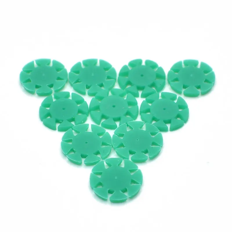 100 Pcs Root Canal Stopper Disinfection Marking Circle Dental Mark Ring Counting Rubber Stopper