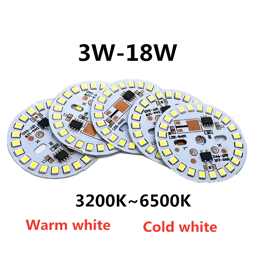 

3W 5W 7W 9W 12W 15W Ac 220V Led Pcb Met Geïntegreerde Ic driver Warm Wit/Wit Driverless Aluminium Plaat Board Voor Lamp Licht