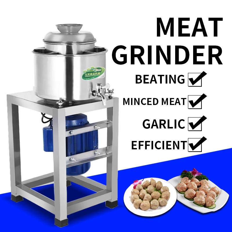 

Commercial Type 18 Meatball Beater Stainless Steel Multifunctional Electric Meat Mincer Grinder Processing Garlic Ginger Machine