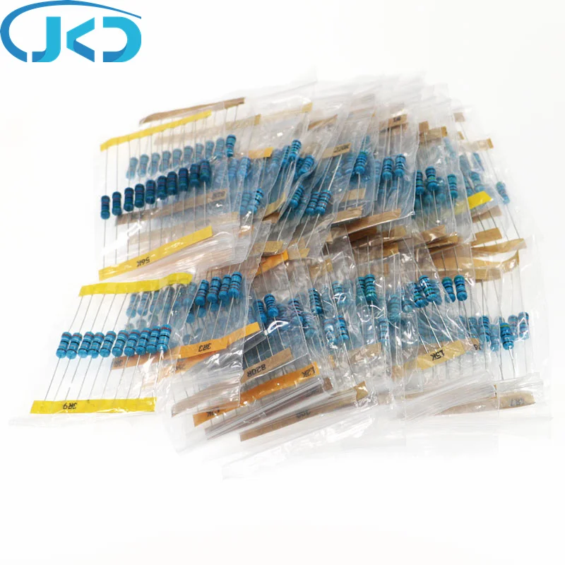 860Pcs 86Values x 10Pcs 1% 1W Metal Film Resistor Assorted Kit set 0.1 ohm~ 10M ohm resistance with box