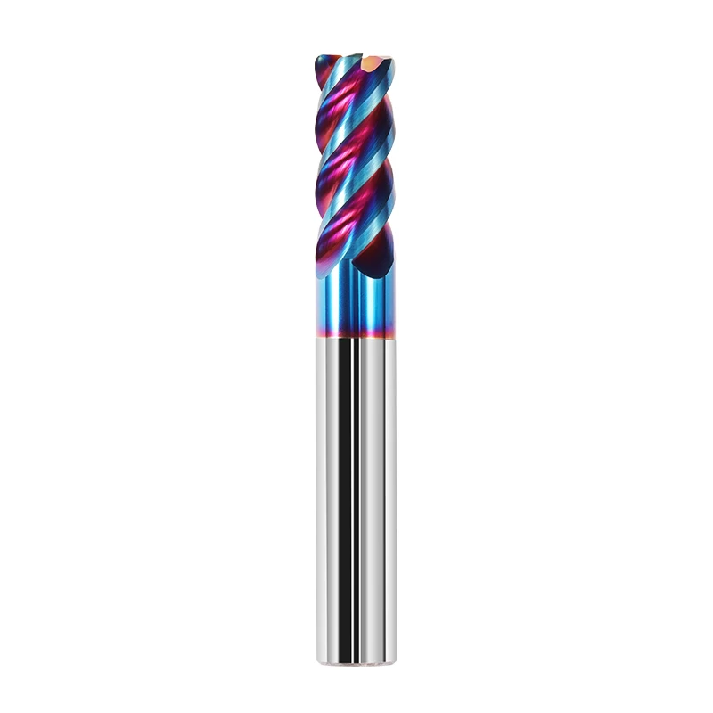 Imagem -04 - Fresa de Topo de Raio de Canto de Carboneto de Tungstênio Hrc65 R0.2 R0.5 r1 Flautas Ferramenta de Roteador de Metal Usinagem de Superfície Cnc r Cortador de Bulnose