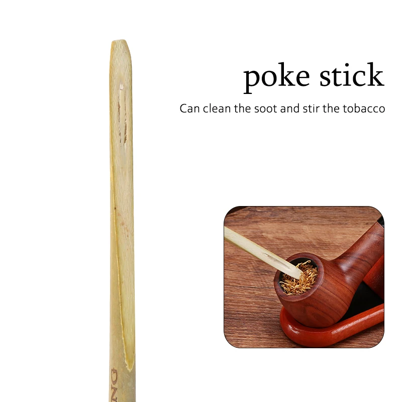 1PC Multifunction Bamboo Tobacco Pipe Press Stick Tamper Smoke Pipe Grinder Smoking Accessories Useful Tool