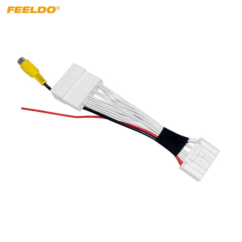 

FEELDO Car Parking Rear Camera Video Plug Converter Cable For Mazda 2 3 6 CX-5 Parking Reverse Wire Adapter #HQ6809