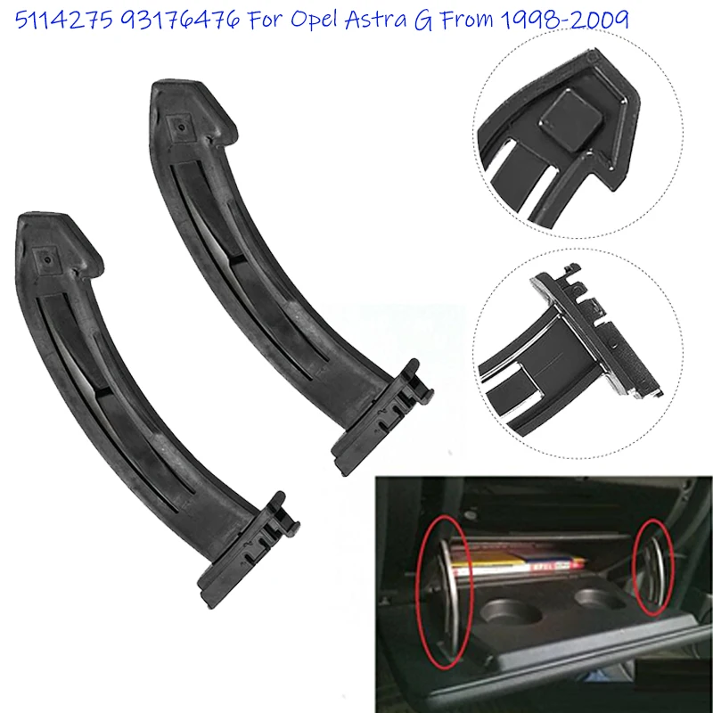 5114275 93176476 Car Holding Bracket Mount Glove Box Frame Set For Opel Astra G From 1998 1999 2000 2001 2002 2003 2004 ~ 2009