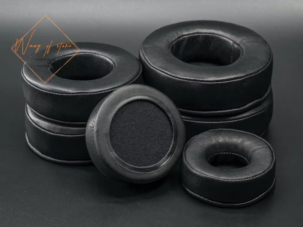 양모 가죽 메모리 폼 이어 패드 Sennheiser AKG Hifiman ATH Philips Fostex Sony 헤드폰 헤드셋 용 모든 크기