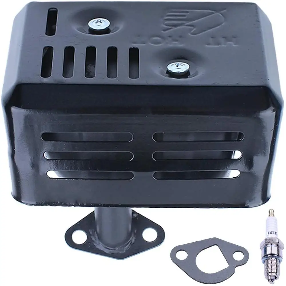 Muffler Exhaust Assembly with Exhaust Pipe for Honda GX160 GX200 5.5hp 6.5hp Engine Replace 18300-ZE1-900 Garden Power Tools