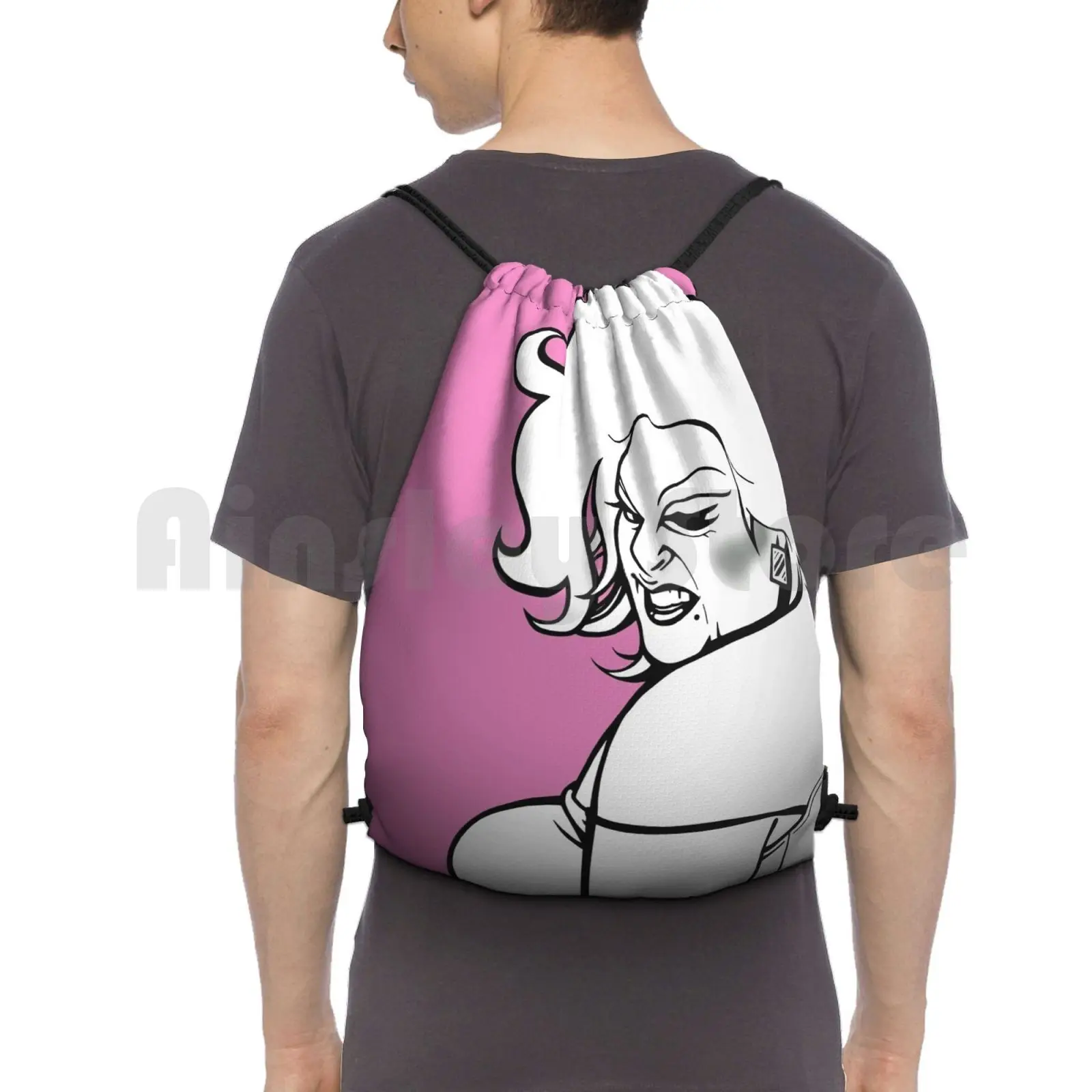 

Divine Backpack Drawstring Bags Gym Bag Waterproof Divine Drag Queen Hot Portrait Hairspray Harris Glenn John Waters