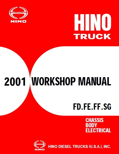 HINO Truck Full Set Service Manuals 2001 - 2018