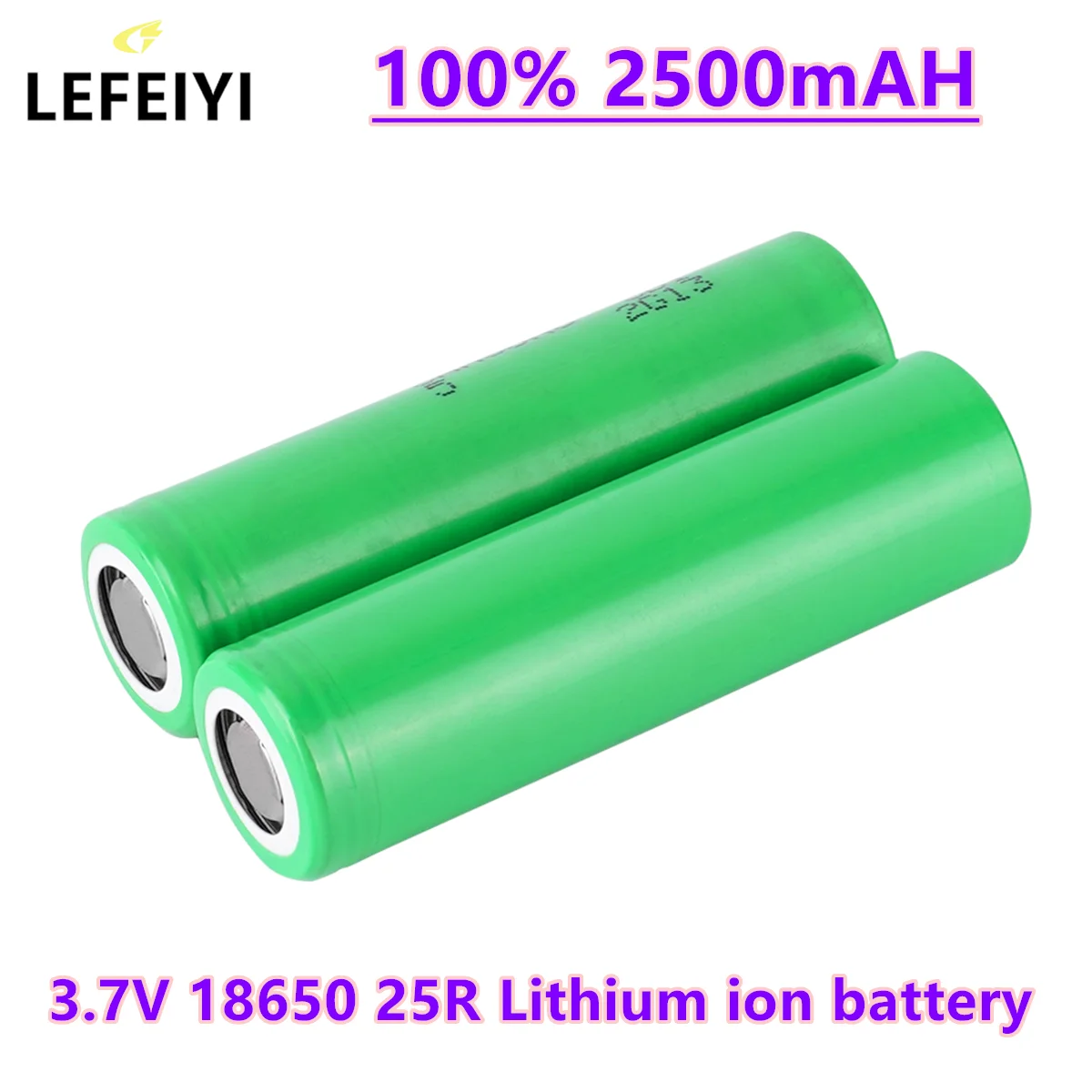 

LEFEIYI INR18650 25R 3.7V 2500mAh Rechargeable Li-ion Battery High Capacity For Remote Control Durable Replacement Batteries