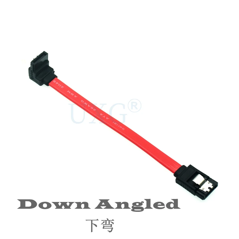 0.1m  Red  Short SATA Cable Serial ATA SATA Line Cable DVD-ROM HDD SSD Data SATA Line 2.5 3.5 inch HDD SATA Serial ATA Cord Wire