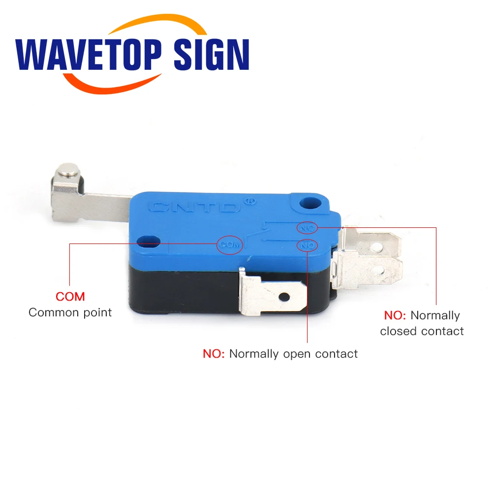WaveTopSign ขนาดเล็กจํากัด CMV1003C12 Momentary Micro Switch ยาวสําหรับ CO2 เลเซอร์ตัดเครื่องเปลี่ยน CMV103D