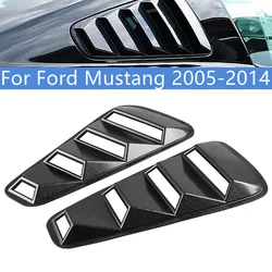 Pair 1/4 Quarter Side Window Louvers Scoop Cover Vent For Ford Mustang 2005 2006 2007 2008 2009 Car Accessories