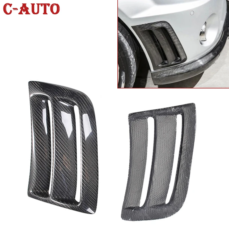 

Carbon Fiber Car Front Bumper Side Air Vents Trims Cover Stickers Frame For Benz C Class W204 C63 AMG 2008-2011 Scoop Plates