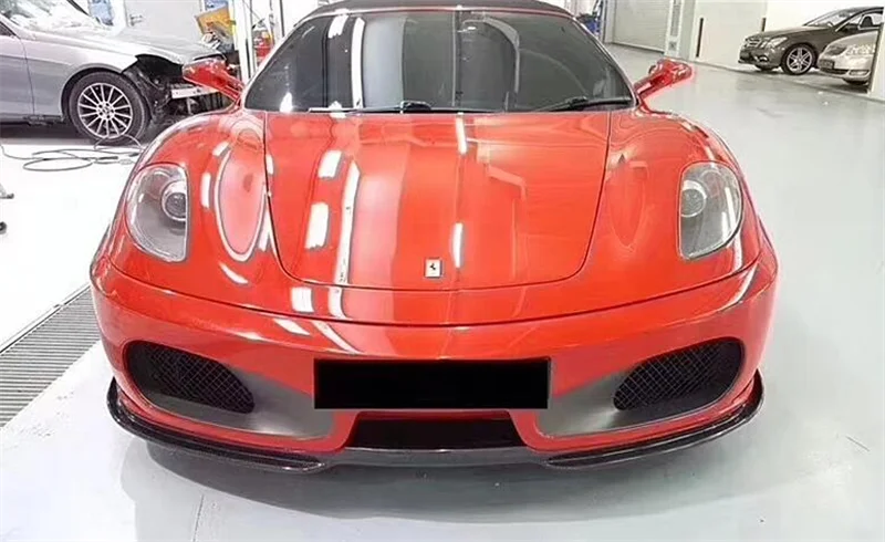 High Quality Real Carbon Fiber Front Bumper Engine Hood Vent Cover Fits For Ferrari F430 2005-2009