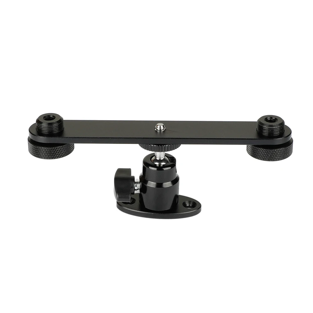 Camvate 1/4 "Balhoofd Met Wall Mount & T-Bar Beugel Met Dubbele Microfoon Mounts