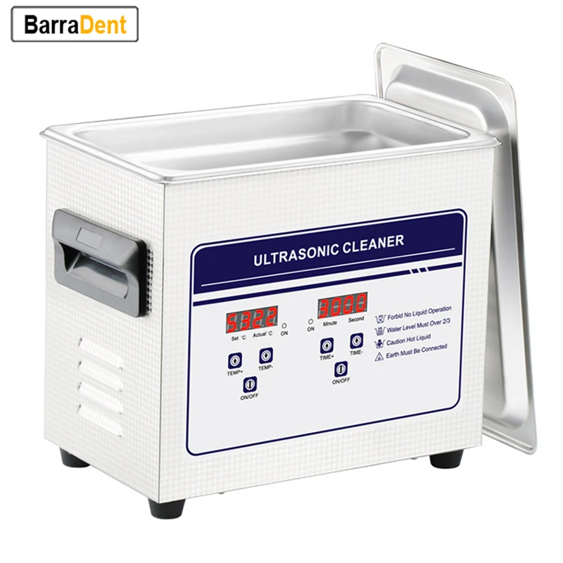 

3.2L 120W Commercial Ultrasound Clean Machine Metal Tools Ultrasonic Cleaner With Digital Heater and Timer