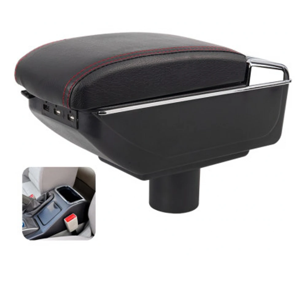 For Chery Cielo A3 M11 armrest box central Store content box with cup holder ashtray USB Cielo A3 M11 armrests box