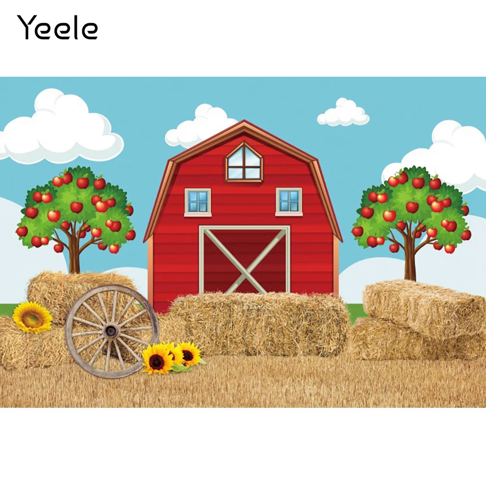 Yeele Autumn Farm Granary Backdrops Photocall Haystack Baby Birthday Portrait Photography Photographic Background Photo Studio